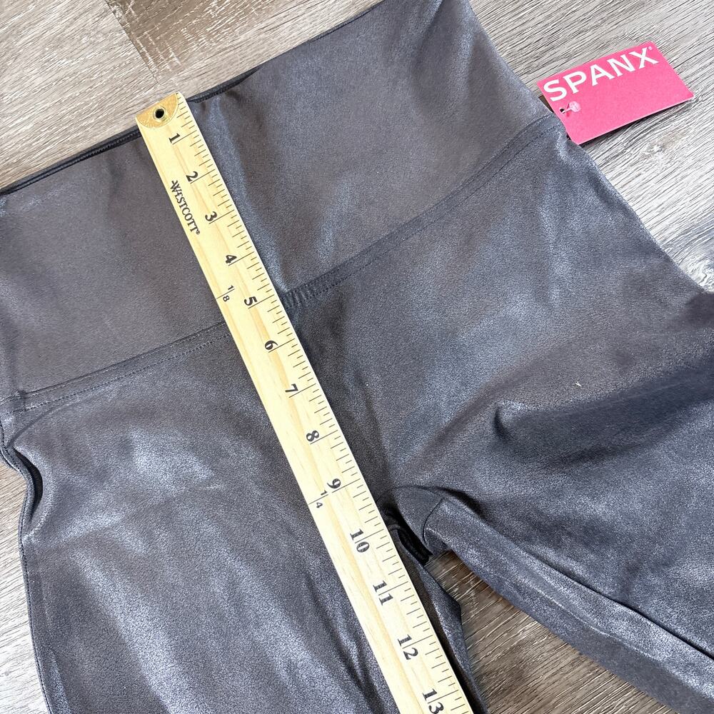 Spanx Black Faux‎ Leather Size Large/Tall NWT - Picture 4 of 7